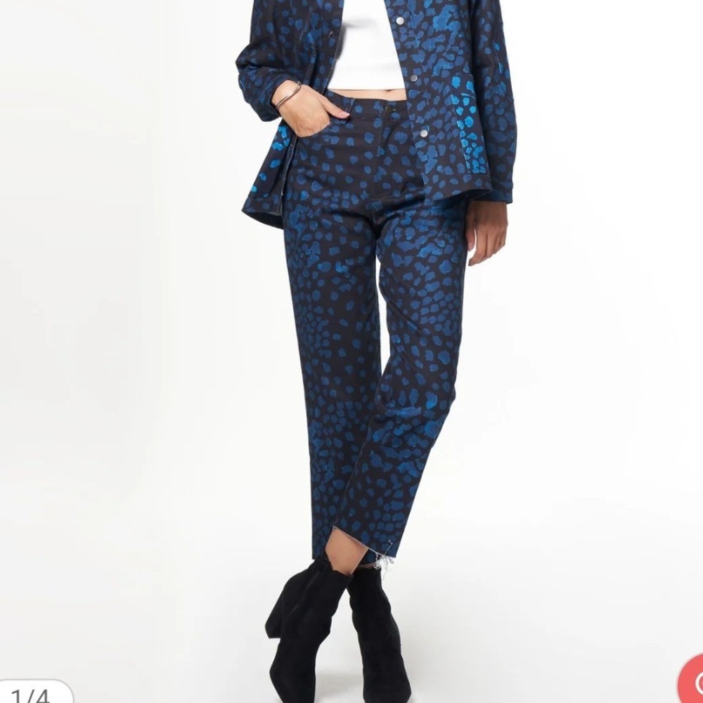 The Kit Cropped Alexa Jeans Beach Pebble 8 Black Blue High Rise Straight
